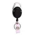 thumbnail image 4 of Color Crystal Rhinestones Badge Reel Work Card Name Tag Retractable Badge Holder Sparkle Bling ID Card Holders Bag Keychain Pink, 4 of 5