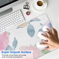 thumbnail image 4 of Pink Watercolor Flowers &nbsp;desk Mouse Padwaterproofwashable&nbsp;for Office Home Work Gaminggaming Mouse PadRubber Base Mousepad with Stitched Edges 31.5x11.8inches, 4 of 7