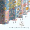 thumbnail image 6 of Pioneer Flower Floral Print Pattern Shower Curtain 36"x72", Bathroom Decorative Shower Curtain Set with 12 Hooks, Waterproof Washable, 6 of 6