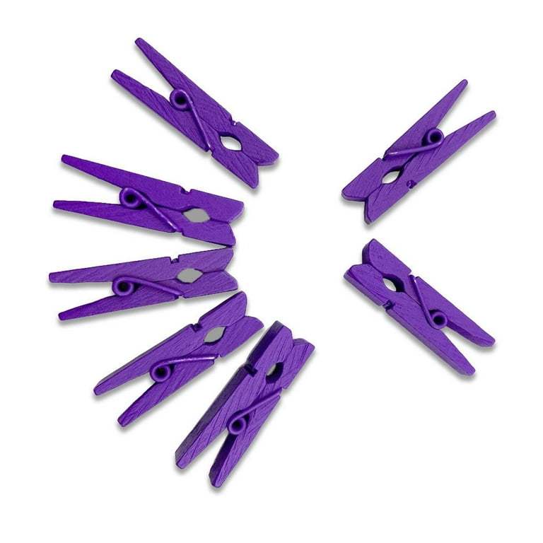 100pcs/lot 1 Wood Clothespins Purple Mini Clothes Pins Wooden Pegs For  Scrapbooking Embellishments - Party & Holiday Diy Decorations - AliExpress