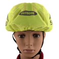 thumbnail image 2 of koolsoo Waterproof Cycling Helmet Cover Reflective Strip Protect Fluorescent Green 1, 2 of 9