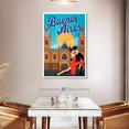thumbnail image 3 of Elephant Stock Buenos Aires Tourism Vintage Poster Wall Art - Vertical Canvas Wall Art - Living Room Wall Decor - Places Canvas - Beige And Brown Decor - 32" x 48", 3 of 8