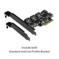 thumbnail image 4 of Tarjeta host PCIe x4 SATA III de 6 Gbps Vantec UGT-ST655 de 5 puertos, 4 of 6
