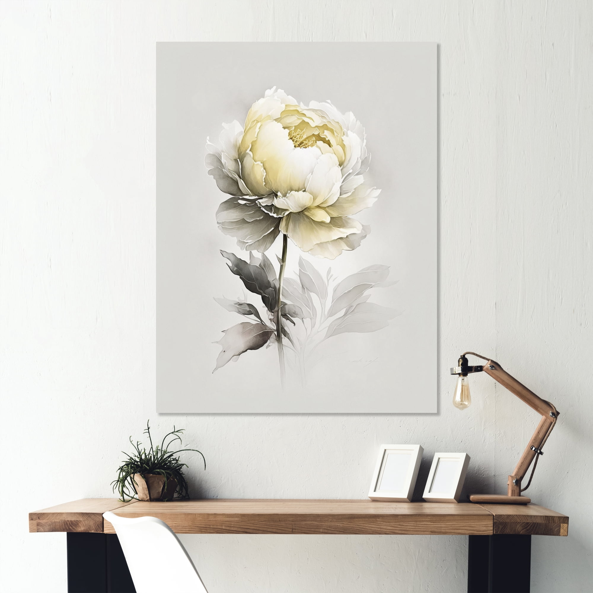 Designart Dahlia Flower V Canvas Wall Art
