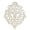 Iris diamond-White, variant on Sungmor Antique Fleur-de-lis Cast Iron Wall Plaque - Vintage Victorian Scrollwork Metal Decor, Rustic Ornate Wall Art for Home Living Room, Farmhouse, Patio - Antique White Finish