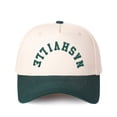thumbnail image 4 of NASHVILLE Embroidered Patchwork Trucker Cap | Adjustable Unisex Snapback, Music City Essential, 4 of 9