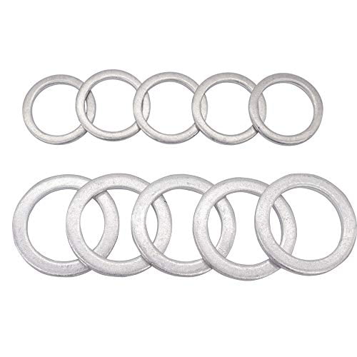 Replacement for the Part # 94109-20000 90471-PX4-000 Rear Differential Fill and Drain Plug Gaskets Crush Washers Seals Rings for Honda Accord Acura Civic Ridgeline Odyssey CRV CR-V Pilot Fit Element