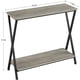 thumbnail image 4 of Qinaqin Largo Narrow 2 Niveles Farmhouse Console Mesa para Living Sala Industrial Entryway con Estante de Almacenamiento en Gris cm Alturaallway Oficina o Foyer, 4 of 7