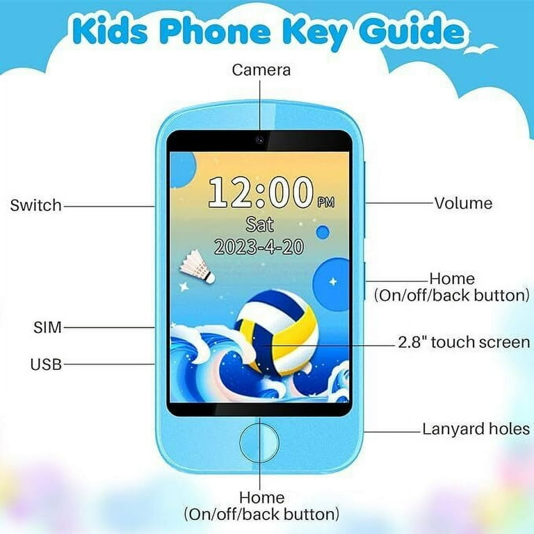 Topchances Kids Smart Phone, Educational Games, Camera, MP3 Player