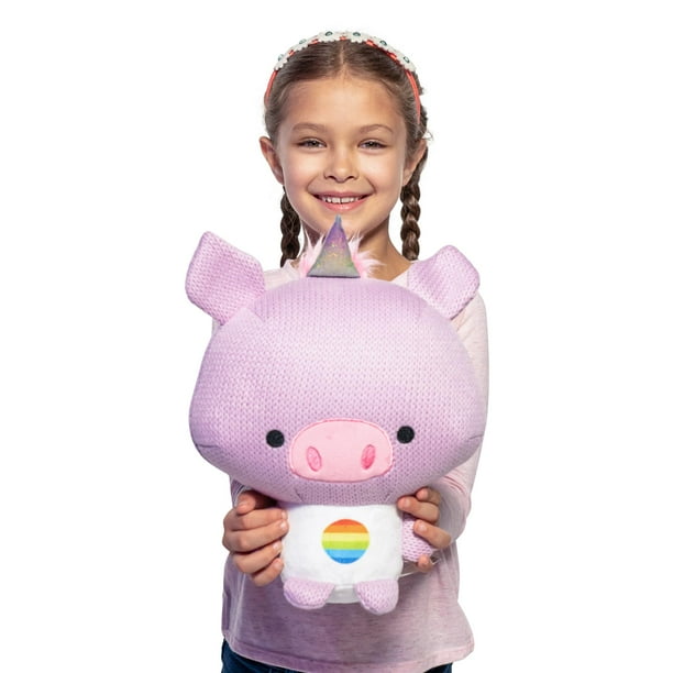 Peluche de peluche Ami Amis Jumbo Oinkie Crochet Colección 25 cm