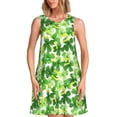 thumbnail image 1 of Cauagu Joyeuse Saint-Patrick pour Femmes Robes d'Été, Robes Sans Manches Décontractées de Vacances Robe Col Rond avec 2 Poches, 1 of 7