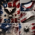 thumbnail image 4 of USA 2026 Patriotic Soccer Shirt Men American Flag Eagle Football Graphic Full Print T Shirt, 4 of 6