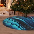 thumbnail image 6 of Lsque Blue Viper Snake Closeup Face Print Christmas Tree Skirt, Tree Skirt with Ties or Velcro, Perfect for Holiday Decorations, Halloween, and New Year-30", 6 of 7