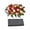 RD1, variant on Artificial Memorial Flowers Gravesite Saddle, 36 Red and White Rose Memorial Decoration for Gravesite, Weather Resistant Artificial Flowers, for Memorial Day Decorations (No Flower Stand)