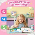 thumbnail image 4 of CutteeyFyry 2PCS Paint by Number Sticker Travel Activities for Girls Kids - Road Trip & Airplane Toys, Birthday Present, Classroom Gifts, Travel Essentials for Toddlers & Long Car Rides, 4 of 7