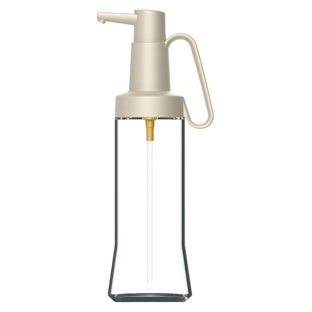 Advancent Botella de aceite con asa Recargable Aderezo para ensalada Vinagre Vierta Recipiente Cocina y Comedor Blanco