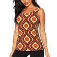 thumbnail image 1 of Balery 70's Retro Camiseta sin mangas estampada ligera para mujer, tops de entrenamiento sin mangas, camisetas de yoga transpirables de secado rápido.-Small, 1 of 7