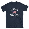 thumbnail image 1 of Fulton New York Patriot Men's Cotton T-Shirt, 1 of 1