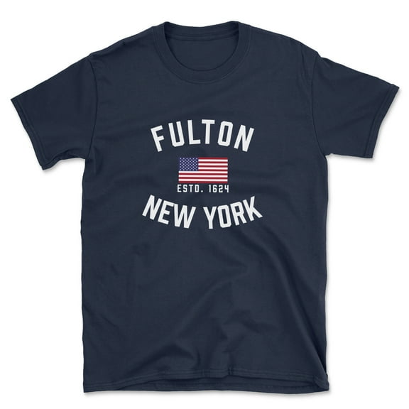 Fulton New York Patriot Men's Cotton T-Shirt
