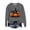 Gray, variant on Womens Sweatshirts Plus Size Halloween Printed Long-sleeved Round-neck Loose Casual Sweatshirt,Tops for Women