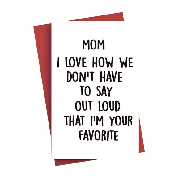 CCOCC Birthday Card for Mom, Happy Mother Birthday Card Gift from Son Daughter, Naughty Mother's Day Thank You Cards for Mom, Unique Mom Birthday Card Gift, Sweet Mother's Day Card Gift Idea