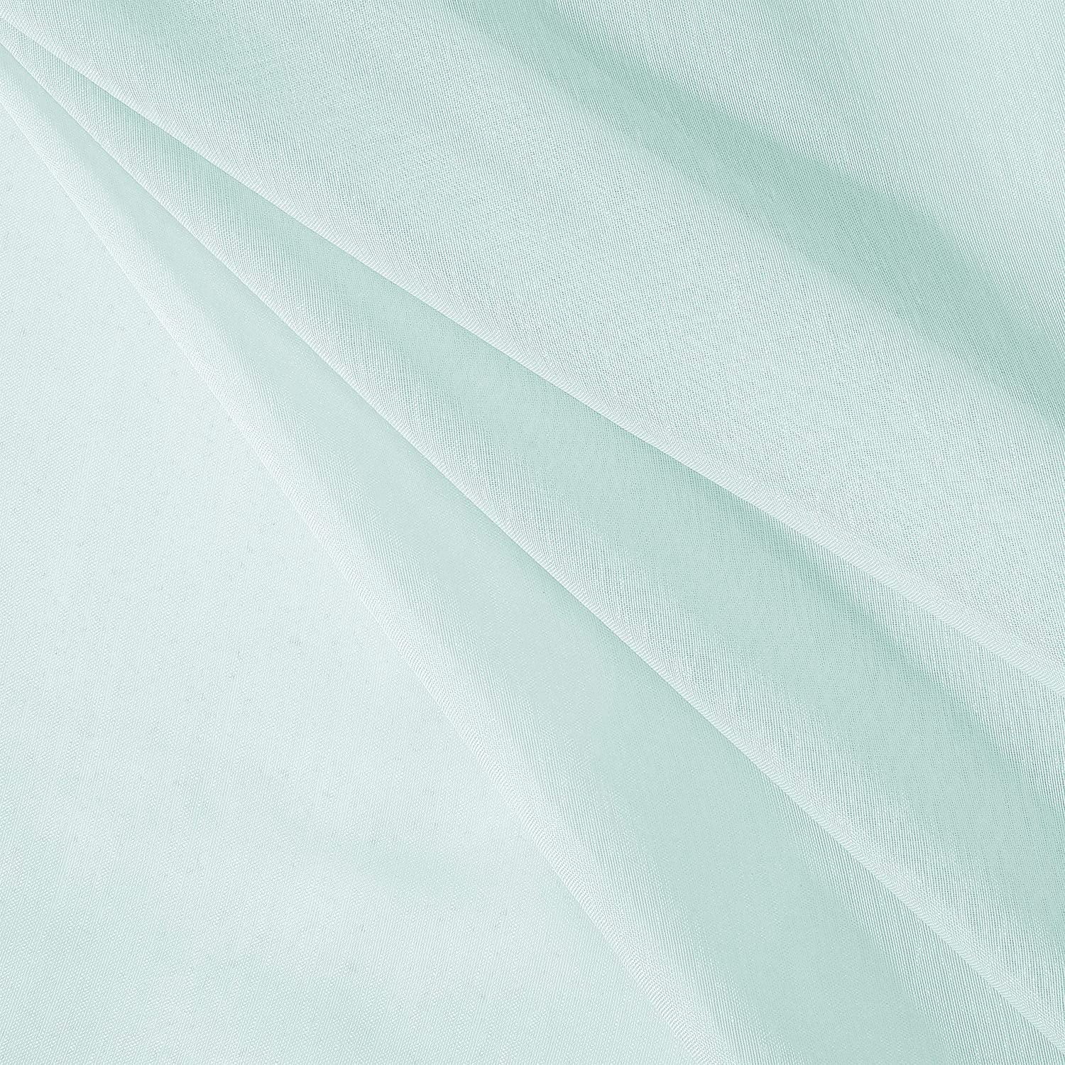 Dainty Home Malibu Textured Semi-Sheer Grommet Top Curtain Panel Pair, 108" x 84" In Aqua