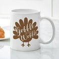 thumbnail image 3 of CafePress - Gobble Wobble Turkey Mug - 11 oz Ceramic Mug - Novelty Coffee Tea Cup, 3 of 4