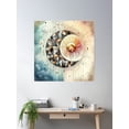 thumbnail image 2 of Half Sun & Half Moon 4 Poster Wall Art, Modern Wall Decor, 16x16 UNFRAMED, 2 of 3