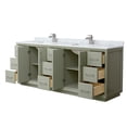 thumbnail image 7 of Wyndham Collection WCF414184DLBCMUNSMXX Strada 84" Free Standing Double Basin Vanity Set -, 7 of 7
