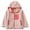 Z5 Pink, variant on Hjtefg Winter Girls Jacket With Hood Warm Thickened Windproof Zip Up Coats For Kids Soft Outerwear Lamb Wool Like Lined,Color: Purple Size: 6-8 Years