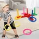 thumbnail image 4 of Juego Familiar de Lanzamiento de Aros con 5 Varillas y 5 Aros - Juego para Fiestas En Interiores y Exteriores En El Jardín para Niños y Adultos - Mejora La Coordinación Ojo-Mano y Las Habilidades Mot, 4 of 6