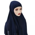 thumbnail image 1 of Bangcool Headwrap Scarf Solid Color: Chiffon Long Head Wrap African Head Scarf for Ladies, 1 of 4