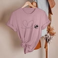 thumbnail image 4 of 2025 T-Shirts à Manches Longues Imprimés pour Femmes Printemps Été Manches Courtes Col Rond, 4 of 5