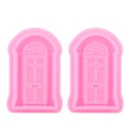 thumbnail image 2 of 2 UDS Retro Puerta Ventana Moldes de Bricolaje de Silicona, Antiadherentes Reutilizables Moldes Pastel Para Galletas y Fondant Decoración de Fondant Herramientas para Hornear, 2 of 7