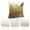 thumbnail image 4 of Fenyluxe Wild Flowers Bee Fashion Style Dirt-Resistant Square Throw Pillow Covers for Couch Sofa Bed Living Room Bedroom Spring Pillow Covers 1PC 12x12in, 4 of 5