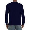 thumbnail image 2 of Gildan Men's Ultra Cotton Long Sleeve T-Shirt, Style G2400, Navy, XX-Large, 2 of 3