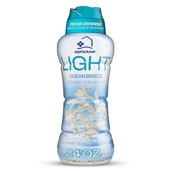 aphouse Light In-Wash Scent Booster Beads, No Heavy Perfumes, Ocean Breeze Scent, 2-in-1 Freshness   Gentle Stain Defense for Laundry, HE Safe, 24 oz
