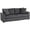 Dark Grey, variant on HOMCOM 3 Seater Sofa, Upholstered Sofa Couch for Bedroom, Dark Grey
