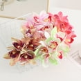 thumbnail image 3 of Sunjoy Tech Artificial Bouquet Non-fading Not Wither Realistic Six Branch Simulation Butterfly Orchid Flower Arrangement Home Supply, 3 of 8