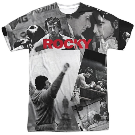 Rocky - 40Th Anniversay Collage - Short Sleeve Shirt - Medium