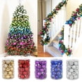 thumbnail image 5 of Bolas de Navidad de colores variados, adornos para árboles de Navidad, bolas de Navidad, colgantes para fiestas de Navidad, decoración del hogar, bolas de Año Nuevo 2025, 5 of 5