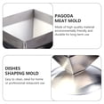 thumbnail image 3 of Miangastore 1pc Quadrangle Tower Shape Meat Mold Dish Mold Practical Dish Mould for Kitchen, 3 of 9