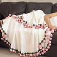 thumbnail image 3 of 2026 New Flower Blanket, Flower Bouquet Blanket, Handmade Knitted Crochet Flowers Bouquet Rose Blankets, Knitted Throw for Women, Girlfriend, Mom, Home Decor, Valentine's Day (Purple, 110cm), 3 of 8