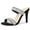 Black, variant on BLISSFUL STEP Women's Open Toe Stiletto High Heel Rhines Mules Sandals Emerald Green 8