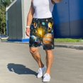 thumbnail image 7 of Bixox Men's Space Planet printed lightweight casual shorts, soft sleep shorts with pockets., 7 of 7