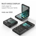 thumbnail image 2 of SaniMore for Motorola Moto Razr 6.7" Folding Armored Case, Rugged PC & TPU Bumpers Magnetic Cover Support Wireless Charging Military Grade Shockproof Heavy Duty Protective Shell, Black, 2 of 7