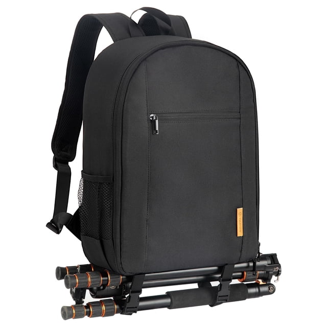 TARION Camera Backpack, Waterproof Photography Case Bag with 14'' Laptop Compartment and Rain Cover for DSLR SLR Camera Lens Flash Accessories, Tb-m-B