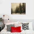 thumbnail image 4 of JRXY  Winter Pine Forest Christmas Painting Nature Art Rustic Landscape Wall Art Framed Canvas Vintage Classic Wall Art Farmhouse Paintings Vintage Wall Art for Home Room Bathroom Decor  16x12in, 4 of 4