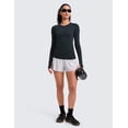 thumbnail image 4 of CRZ YOGA Seamless Long Sleeve Shirts for Women Workout Athletic Running Yoga Tops Breathable Tshirt, 4 of 7
