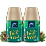 Glade Automatic Spray Refills, Air Freshener, Twinkling Pine & Cedar, Fragrance Infused with Essential Oils, 6.2 oz, 2 Count